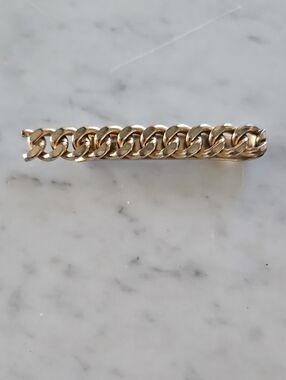 ANSON Chain Link Tie/Lapel Bar Clip Vintage    EUC